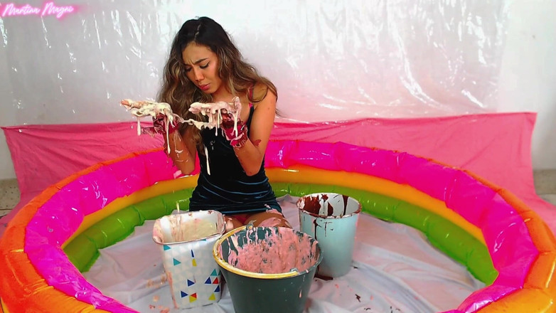 MartinaMagni: Wam!!! Anální trest se Slime a Brownie Dough