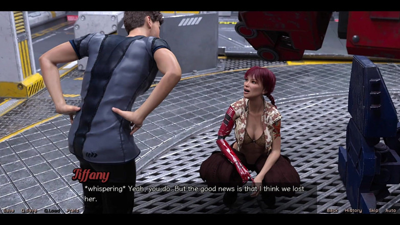AVN Teller: Stranded in Space - Checking Out the Cute Robot Girl