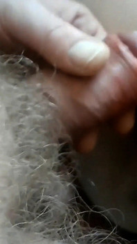 Blonde milf in black latex overknees gets double belly cumshot.