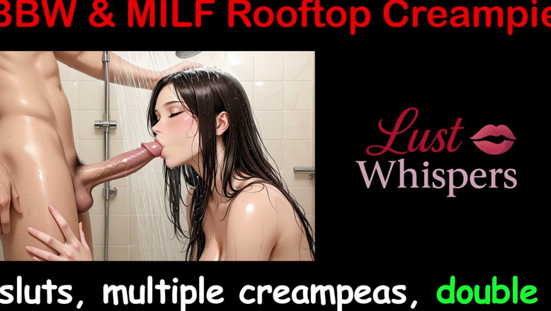 LustWhispers: BBW &amp; MILF střešní creampie - anglický sexuální příběh