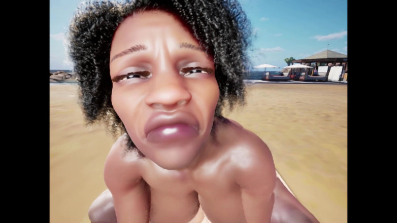 Denis animation: Garota brasileira de culita com bumbum e peitos grandes