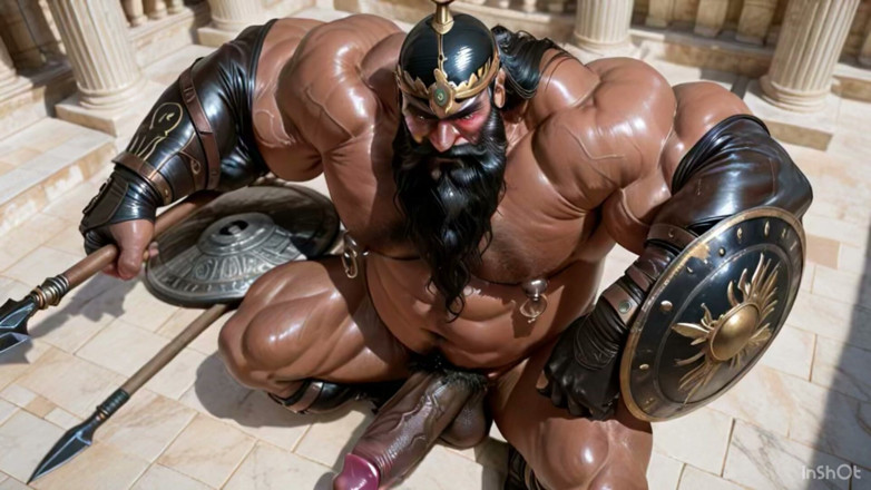 AI Blk: Muscular Man Ass Fuck