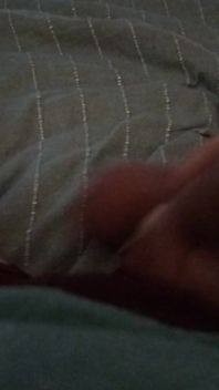 Leg dich auf mein bett und spiele mit dem schwanz