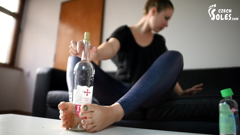 Czech Soles - foot fetish content: I'll jerk your cock with my feet, you wait until...