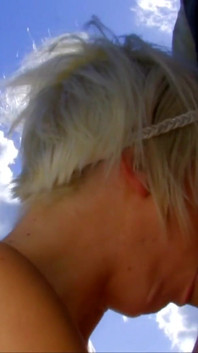 Outdoor squirt with some hard fuck for big ass chick