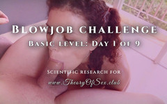 TheoryOfSex: Cabaran blowjob. Hari 1 daripada 9, tahap asas. Teori Kelab Seks.