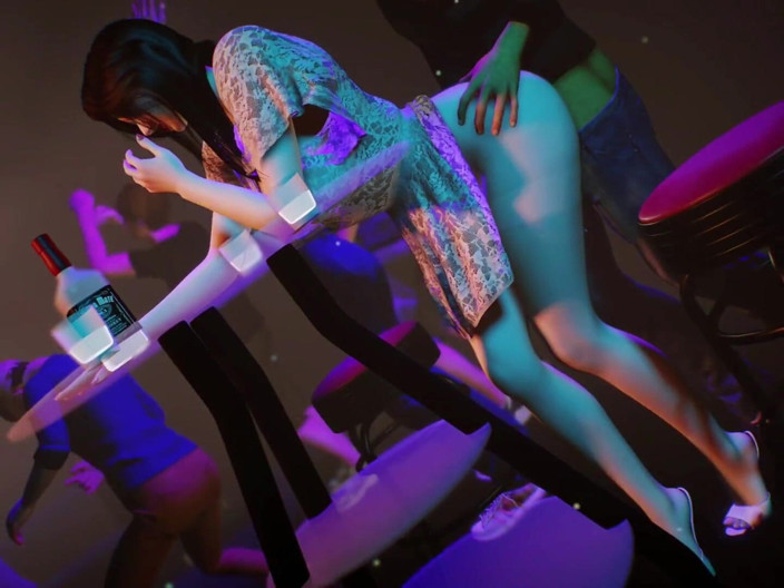 X Hentai: Моя хтива подруга трахає незнайомця в барі - 3d анімація