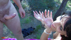 MMM100: Her little hands on this bigcock for her first porn...
