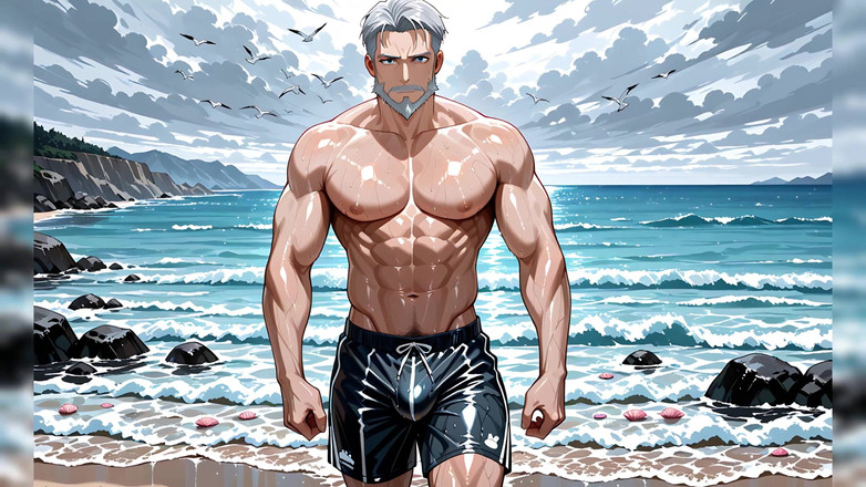 Erotic Man: Pria berotot ai lagi asik mixing softcore bulges