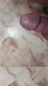 Hand Blowjob in Bathroom