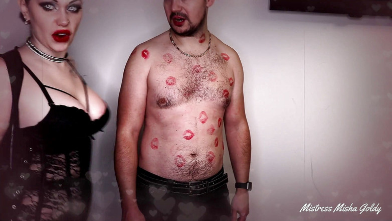 Goddess Misha Goldy: 我的恶魔亲吻让你射精，让你失去了你的灵魂和生命！