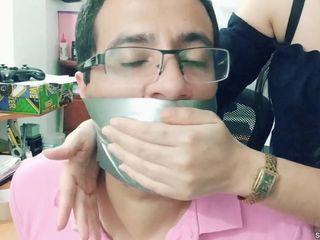 Selfgags femdom bondage: Terapia de pareja con el doctor Martinez