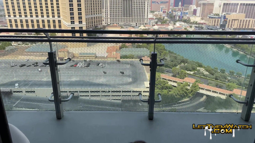 Public Balcony Fuck Juven Fucks Bareback (Let them watch)