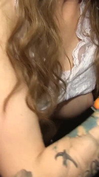 Pressley Carter holds huge dick tightly and does good sucking