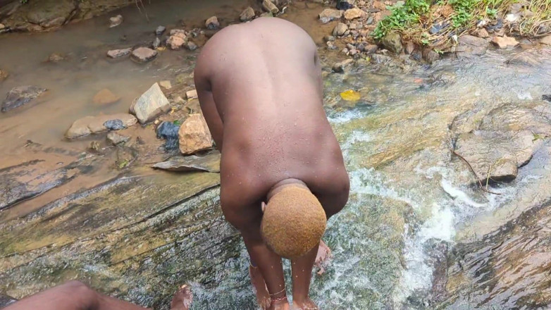 Bigdickmask1: Busty MILF Wanted a My Dick at the Village Stream...