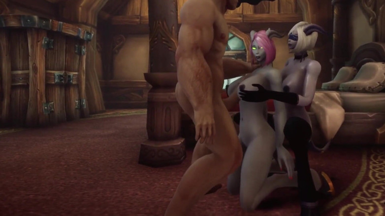 Wraith ward: Warcraft em sexo a três com demônios