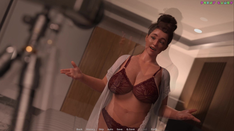 Porny Games: Bini pameran oleh Wihte Foam - seks mandi dengan ibu tiri,...