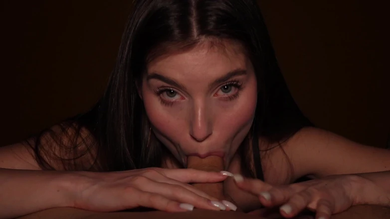 Stefany Kyler: Night POV Blowjob From a Hot Brunette