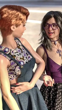 GF's Friend tittar på Oral Pleasure - Spellbook Pure #13 animerade spel