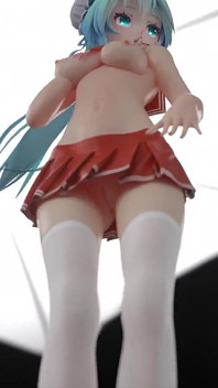[mmd] Schokoladensahne Jk; Sexy college-mädchen-uniform; Ultrakurziger Rock; Weiße strümpfe; Rothaarige high heels