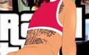 Back Alley Toonz: Seksi latin Jazanti backalley anime çizgi filmi için dövmelerini ve büyük...