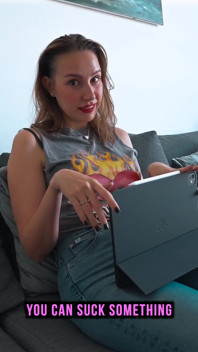 Step Sister Learn English for Webcam Show and Ask Step Brother to Help with Sexy Phrases
