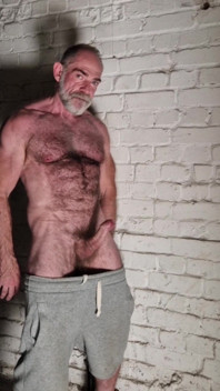 Hairy Muscle Bear Stroking