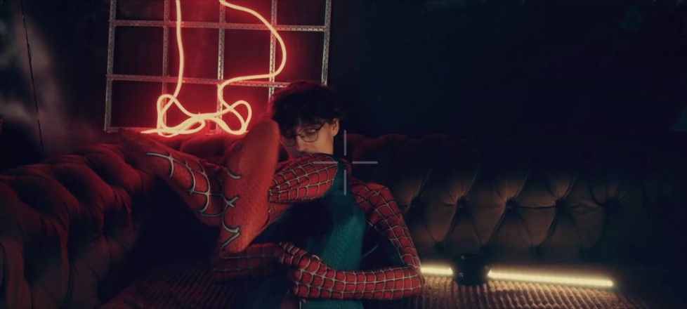 HotDogs studio: Spider Man Costume. Bottom Boy a Pose. Ass Hole