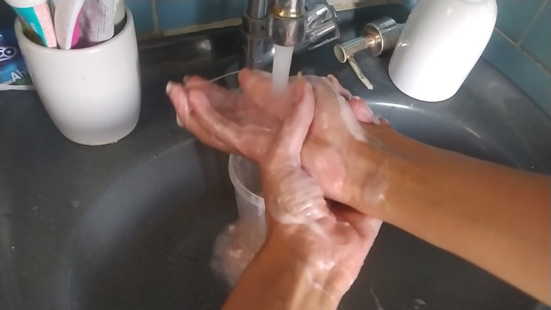Ms Candy Bunny: Messy Soap Slime on My Hands