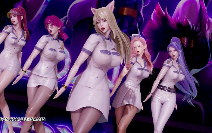 3D-Hentai Games: Somi - те, що ви чекаєте стриптиз Арі Акалі Кайса Evelynn Seraphine kda 3d еротичний танець