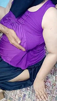 Big Boobs Woman Ran Out of the House to Get Her Lover's Big Cock but He Tity Fucked and Fingered in Pussy