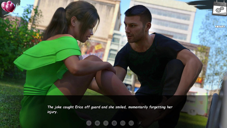 3D Cartoon Porn: Burning Boundaries 13 - Mike nota o decote de Erica durante sua...