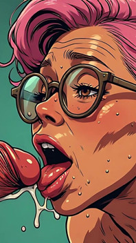 Seni blowjob matang yang bengkung