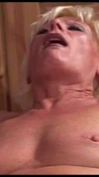 Mature woman loves the young cock cum in mouth