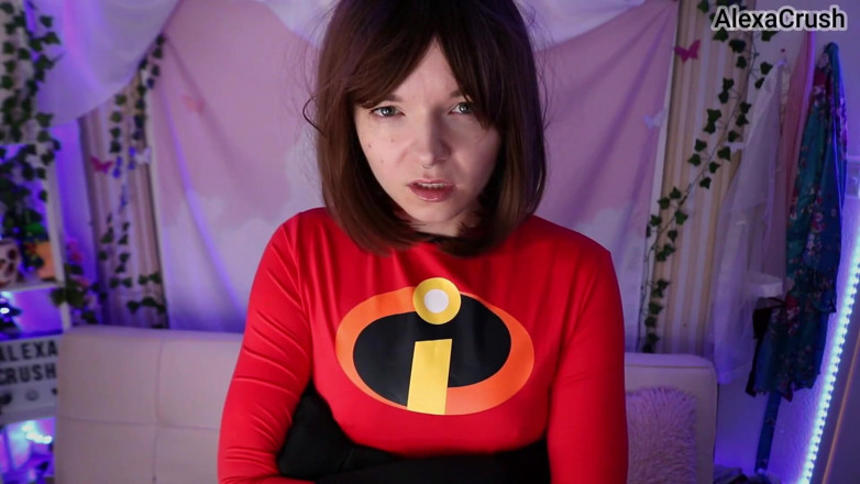 AlexaCrush: Mrs Incredible Sucks Syndrome POV Facial and Blowjob