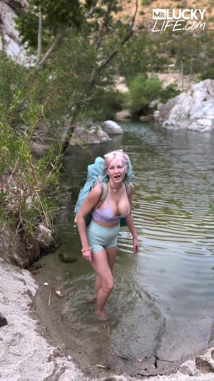 Mr.Lucky POV: Secret Hot Springs Adventure with Adira