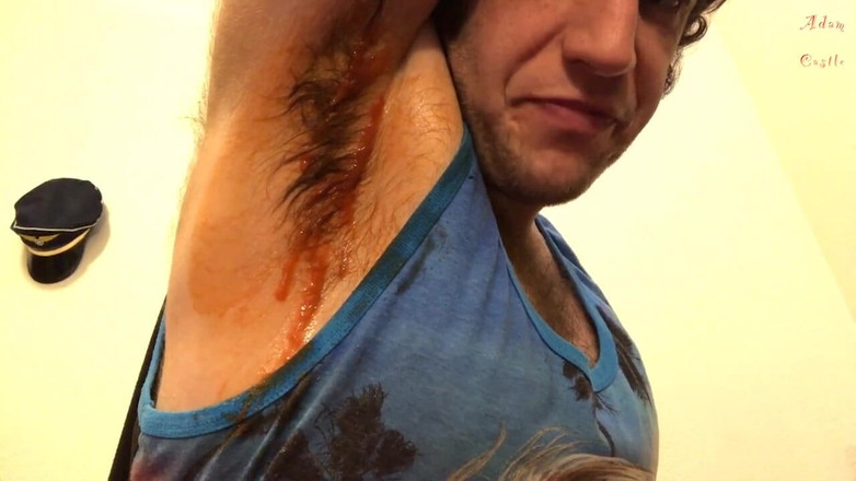 Adam Castle Solo: Поклонение волосатой подмышке, гей, подборка инструкции по дрочке