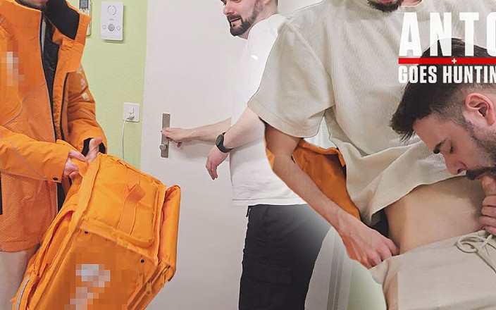 AntoGoesHunting: Heterosexual heterosexual livrează mâncare studentă convinsă să obțină o muie