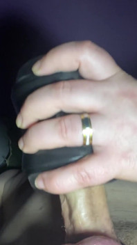 Sex Toy and Cum One Hand