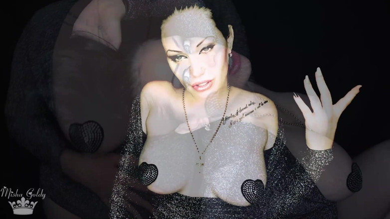 Goddess Misha Goldy: Bana olan bağımlılığını büyüt köle! Büyüleyici zihin sikişi!