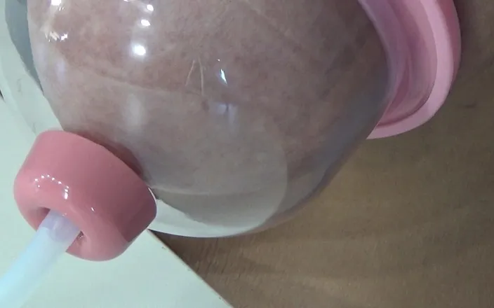 AnnaBUST: Massager for My Big Hanging Breasts. Experiment
