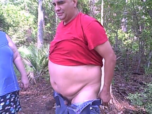 BBW nurse Vicki adventures with friends: Caught you pissing by the lake