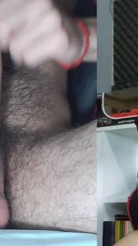 Masturbating Big Penis 4 Minutes, Look at the Face of Pleasure