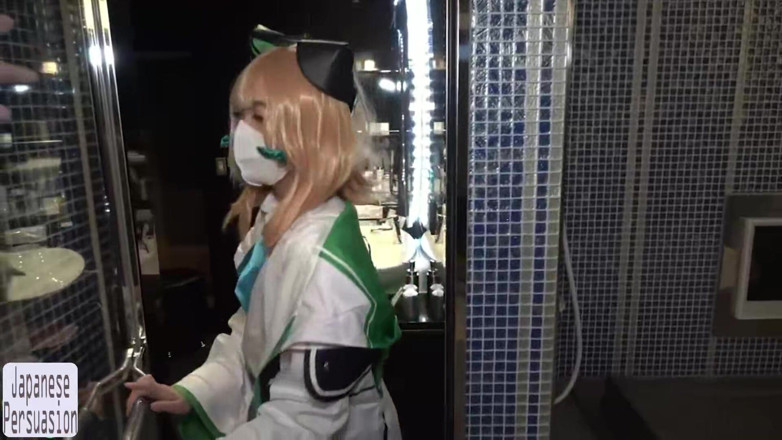 Far east hentai works: Кремпай у дворі після джакузі, витончена грайлива сцена перетворюється на слизький інтимний візуальний досвід