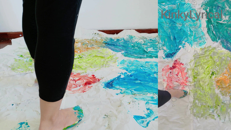 Kinky Lyrical: Seni kaki - melukis dengan kaki