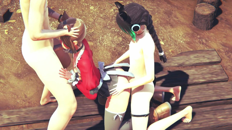 Yaoitube: Yaoi femboy - trio nobu succhia e viene scopata