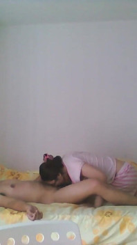 Submissive Chinese Slut Sucks My Dick and Swallows My Cum