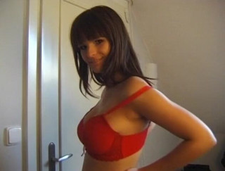 Flash Model Amateurs: สาวผมน้ำตาลสุดยอดชอบโพสท่ายืนเปลือยให้กล้อง