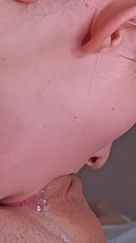 10 Inch Dick Cums Deep in Schoolgirl's Throat