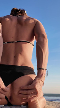 Flashing My Ass on the Beach